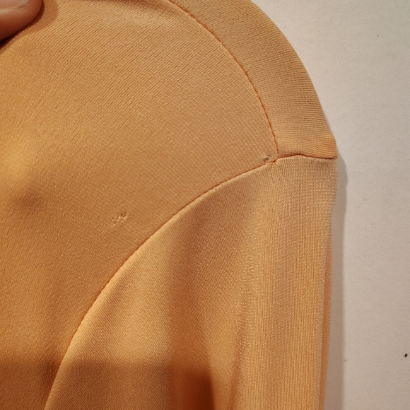 Susan Graver Embellished Peach Scoop Neck Liquid Knit Top Sz 2X Fairy Casual - Picture 4 of 6